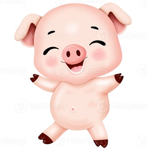 Cute Cartoon Piggy 46795422 Png