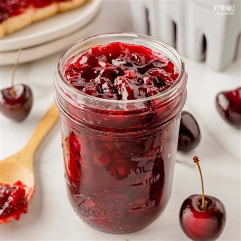 Easy (Lower Sugar) Cherry Jam Recipe - Attainable Sustainable®