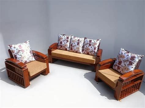 Teak Wood 5 Seater Wooden Sofa Set At Rs 34000 Set In Hyderabad ID