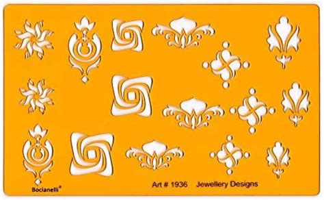 Drawing Drafting Template Stencil For Art Craft Jewellery Jewelry