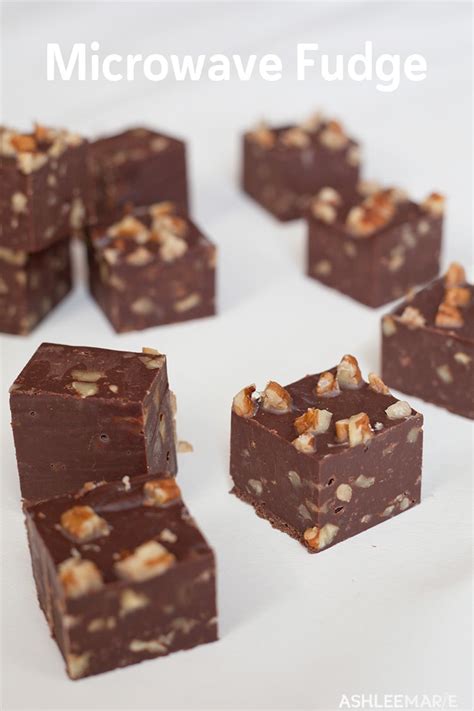 Microwave Chocolate Fudge Recipe - Ashlee Marie - real fun with real food