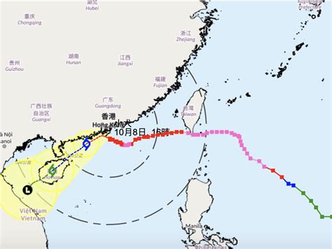 天文台說小犬穩定移向珠江口西部 新浪香港