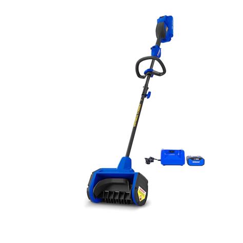 Kobalt 40 Volt 12 In Single Stage Push Battery Powered Snow Shovel 4 Ah