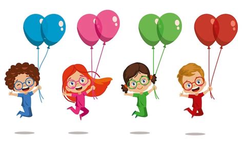 Premium Vector | Color teaching for kids learn colors colorful balloons