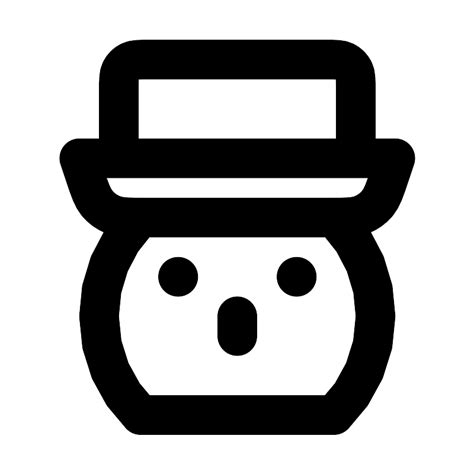 Snowman Head Vector SVG Icon - SVG Repo