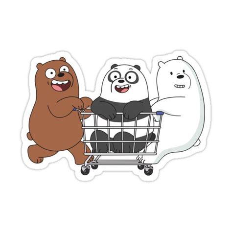 We Bare Bears Sticker By Plushism In We Bare Bears Stickers We