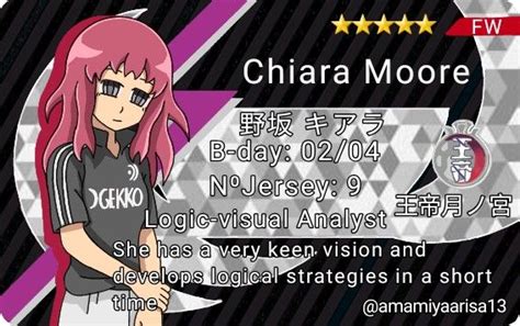 Inazuma Eleven Ares Oc Chiara Moore Kiara Nosaka Cartas