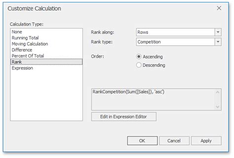 Erstellen Von Fensterberechnungen DevExpress End User Documentation