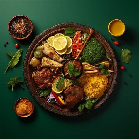 Premium Photo Arabic Dishes