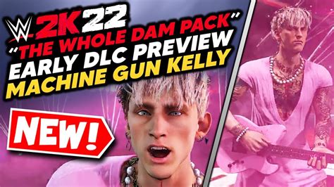 WWE 2K22 NEW Machine Gun Kelly EARLY DLC Entrance Preview W Guitar