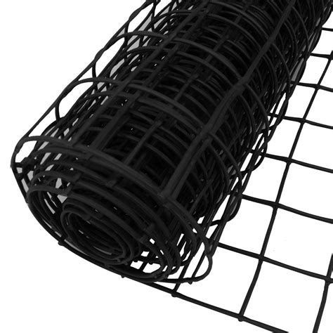 Buy Plastic Mesh Fencing 1m X 25m 50mm Holes Black Plastic Garden Fencing Mesh Netting