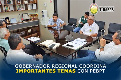 GOBERNADOR REGIONAL COORDINA IMPORTANTES TEMAS CON PROYECTO ESPECIAL