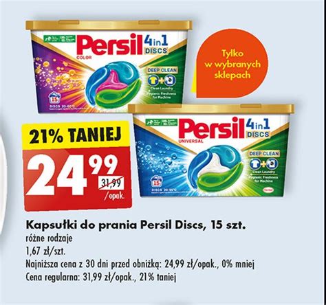 Kapsułki do prania color Persil discs cena promocje opinie