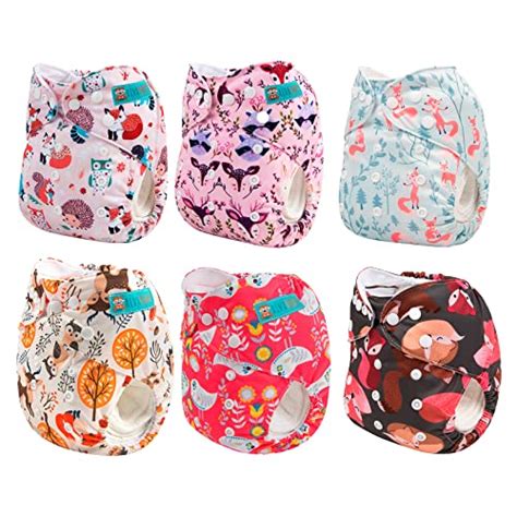 ALVABABY Baby Cloth Diapers One Size Adjustable Washable Reusable For