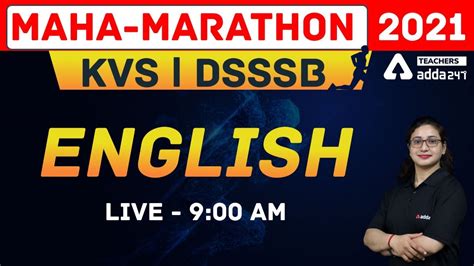 KVS DSSSB MAHA MARATHON ENGLISH MARATHON CLASS FOR KVS DSSSB