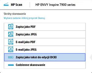Drukarki Hp Skanuj Jako Tekst Z Mo Liwo Ci Edycji Ocr Za Pomoc