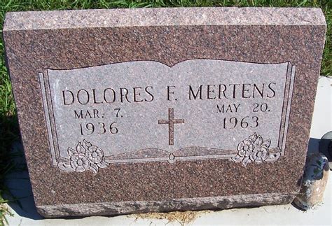 Dolores Frances Gilsdorf Mertens 1936 1963 Find A Grave Memorial