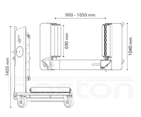 15t Mechanical Wheel Trolley Boston Garage Equipment