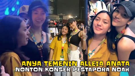 Moment ANYA GERALDHINE Menemani ALLEIA ANATA Nonton Konser Pestapora