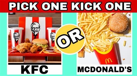 Pick One Kick One Food Edition YouTube