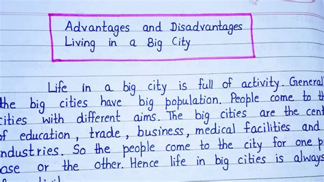 Benefits of Living in the City Essay Khám Phá Những Lợi Ích Khi Sống Ở