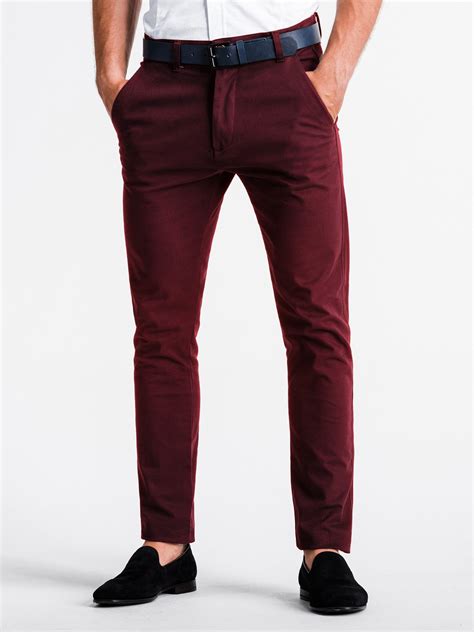 Men S Pants Chinos Dark Red P Modone Wholesale Clothing For Men