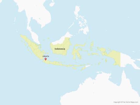 Printable Maps of Indonesia | Free Vector Maps