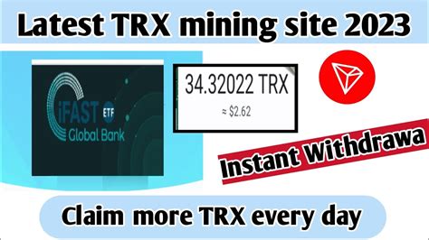 Trx Earning App Latest Trx Mining Platform Today New Trx Investment