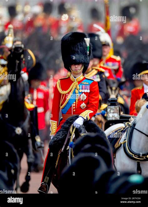 William Prince Of Wales Returns To Buckingham Palace In London On