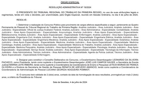 Concurso Trt Rj Fcc Oficializada Como Banca Organizadora Ls Ensino