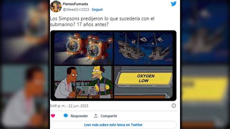 Fotos Y Video ¿los Simpson Predijeron La Tragedia Del Submarino Titán