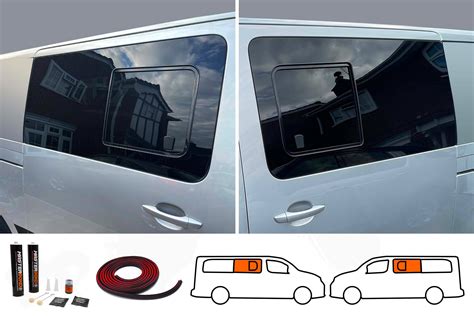 Vauxhall Vivaro 19 Mwblwb Pair Of Privacy Tinted Opening Windows With Bonding Kit Vanpimps