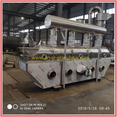 Continuous Horizontal Vibrating Fluid Bed Dryer