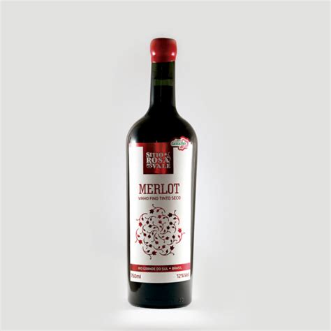 Vinho Fino Tinto Seco Merlot Loja Sítio do Vale