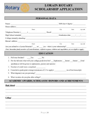 Fillable Online Rotary Scholarship Application Form 2020 Docx Fax