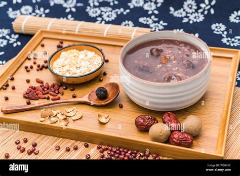 Northern Chinese Cuisine Laba Porridge Eight Treasure Porridge Stock