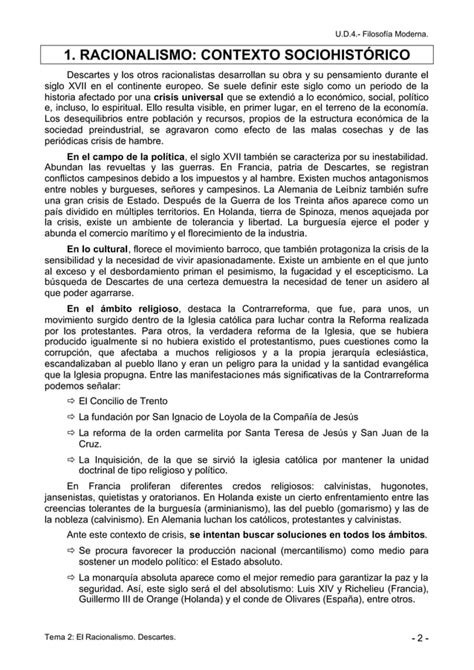 Racionalismo De Descartes Pdf