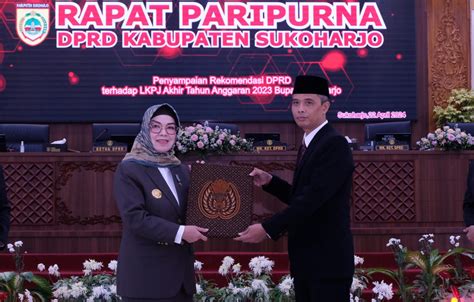 DPRD Sukoharjo Berikan Sejumlah Catatan Strategis Atas LKPJ Bupati