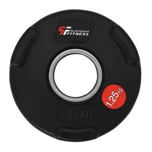 OBCIĄŻENIE OLIMPIJSKIE W GUMIE Z UCHWYTAMI BLACK 1 25 kg 51 5 mm