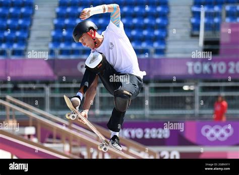 Tokio Japan Th Aug Skateboard Olympics Park Men