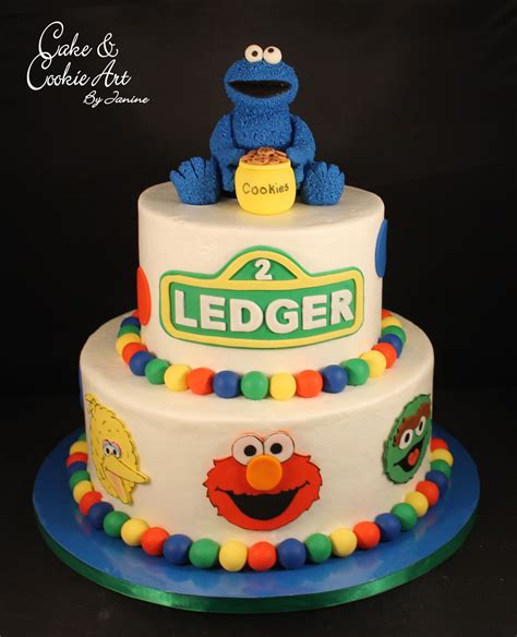 Sesame Street theme cake | Sesame street cake, Cake, Cake design