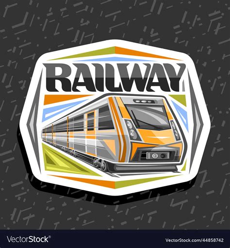 Logo for railway Royalty Free Vector Image - VectorStock