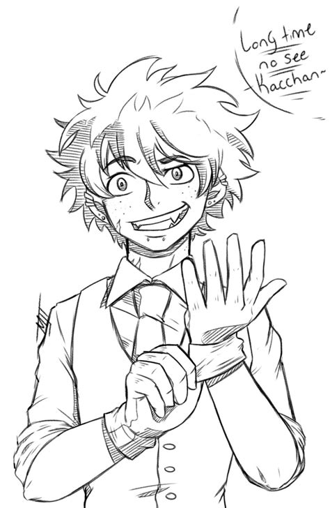 My Hero Academia Coloring Pages Deku