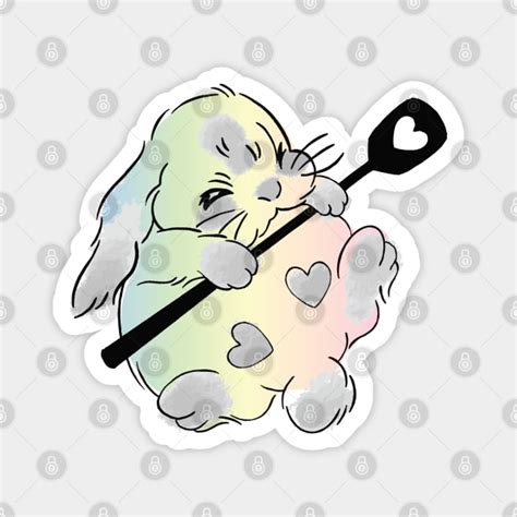 Cute Kawaii Pink Bunny Funny Bunny Bunny Lover Magnet Teepublic