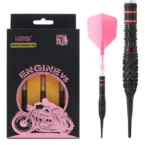 CUESOUL ENGINE V1 V6 18 19 20 21g Soft Tip 90 Tungsten Dart Set With