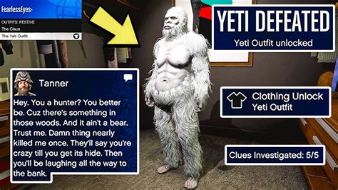 How To Unlock The Yeti Outfit In Gta Online Yeti Hunt All Locations