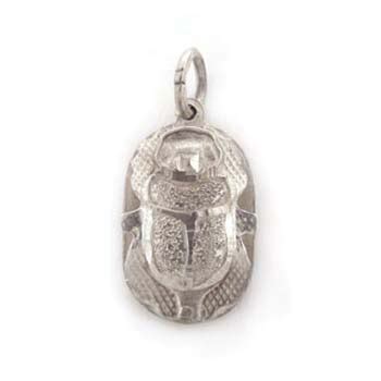 Solid Silver Egyptian scarab (jewelry gifts) |nilestone.com