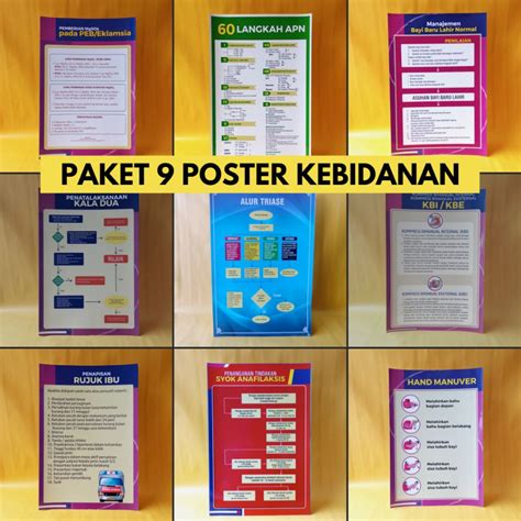 Jual Paket Poster Paket Poster Tema Kebidanan Poster Kesehatan