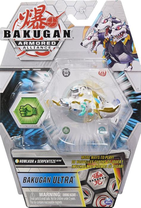 Buy Bakugan Ultra Fused Howlkor X Serpenteze Inch Tall Armored