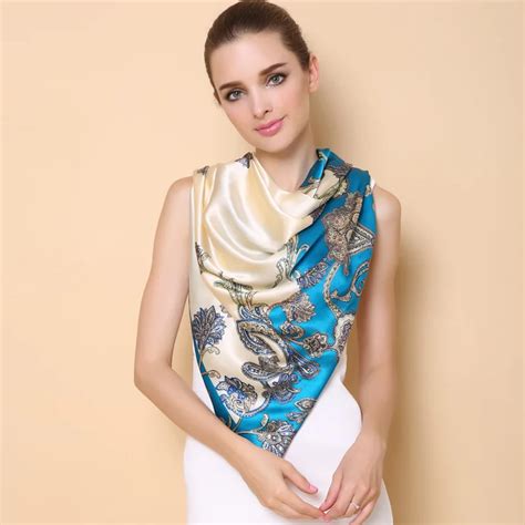 Aliexpress.com : Buy New style Women's scarves geometry printing 100% ...